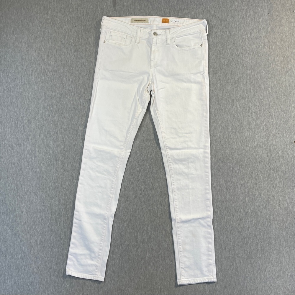 Pilcro And The Letterpress Jeans Women’s Size 28 White Fit STET Anthropologie
